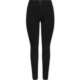 Pieces Talia MW Skinny Fit Jeans - Black