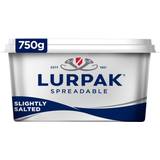 Sweet & Savoury Spreads Lurpak Slightly Salted Spreadable Blend of Butter and Rapeseed Oil 750g 1pack