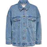 Only Safe Oversized Denim Jacket - Blue/Medium Blue Denim
