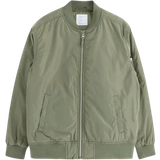 Bomber jackets - Zipper Lindex Kid's Water Repellent Bomber Jacket - Dark Khaki