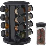 Relaxdays Spice carousel with 16 glass jars