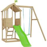 Toys TP Treehouse Wooden Playhouse w/ Swing & Slide