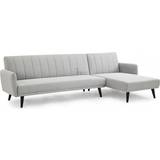 HOME DETAIL Clinton L-Shaped Grey Sofa 270cm 2pcs 3 Seater