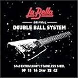 La Bella LS942 Double Strings Set för elgitarr 9/42 Extra Light