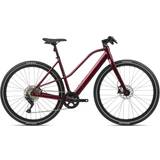 Classic E-City Bikes Orbea Vibe MID H30 2022 - Metallic Dark Red