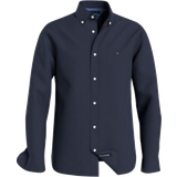Tommy Hilfiger Men Clothing on sale Tommy Hilfiger Pigment Dyed Linen Regular Fit Shirt CARBON NAVY