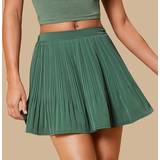 Pleats Skirts Shein Womens Solid Color Pleated Midi Skirt