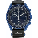 Omega Men Wrist Watches Omega Swatch x Bioceramic Moonswatch Mission to Neptune (SO33N100)