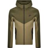 Nike Sportswear Tech Fleece Windrunner Zip Up Hoodie For Men - Neutral Olive/Medium Olive/Black