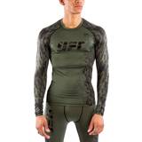 Green Martial Arts Uniforms Venum UFC Authentic Fight Week Men's Performance Long Sleeve Rashguard