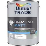 Dulux Trade White Paint Dulux Trade Diamond Matt Pure Wall Paint White 10L