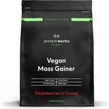 Pea Proteins Gainers The Protein Works Vegan Mass Gainer Strawberry 2kg