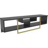 Marbles Benches Decorotika Asal Indsutrial Black/Gold TV Bench 150x40cm