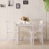 Westwood Solid Wooden White Dining Set 65x108cm 5pcs