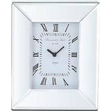 Mirror Box White Table Clock 21.5cm