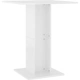 Quadratic Dining Tables vidaXL 802108 High Gloss White Dining Table 60x60cm