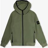 Stone Island Kid's Patch Hooded Stretch-Woven Jacket - Musk