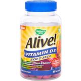 Natural Vitamins & Minerals Alive Vitamin D3 Soft Jell 60 pcs