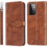 Samsung Galaxy A72 Wallet Cases For Samsung Galaxy A72 5G 4G Wallet Case,2 Credit Card Slot ID Card Holder,PU Leather Flip Case with Strap Brown