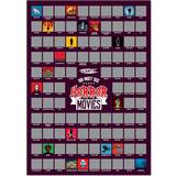 Posters Winning 100 Horror Movies Scratch ‎Multicolor Poster 42x60cm