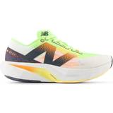 New Balance Shoes New Balance FuelCell Rebel v4 M - White/Bleached Lime Glo/Hot Mango