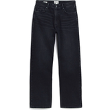 River Island High Waisted Relaxed Straight Leg Jeans - Black
