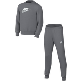 Nike Tracksuits Children's Clothing Nike Junior Sportswear Crew Tracksuit - Smoke Grey/White/White