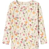 Florals Tops Children's Clothing Name It Slim Fit Top with Long Sleeves - Peyote Melange (13232243)