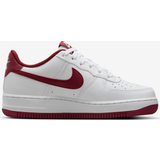 White Children's Shoes Nike Air Force 1 GS - White/Team Red