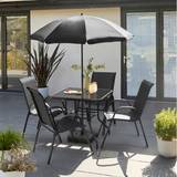 Armrests Patio Dining Sets Garden & Outdoor Furniture Dunelm 6-Piece Patio Dining Set, 1 Table incl. 4 Chairs