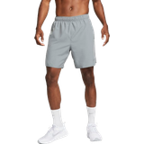Grey - Men Shorts Nike Men's Dri-FIT 7" Brief-Lined Running Shorts - Smoke Grey/Black