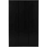 Black Clothing Storage SECONIQUE Malvern Black Wardrobe 115x180cm