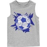 3-6M Tank Tops Children's Clothing Carter's Baby Soccer Graphic Tank - Grey