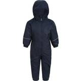 Windproof Rain Overalls Children's Clothing Regatta Kids Splash-it Puddle Suit - Navy