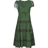 Desigual Midi Dresses - Women Desigual Vest Gingy Dress - Green