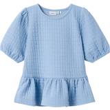 Short Sleeves Blouses & Tunics Name It Falino SS Blouse - Chambray Blue (13228486)