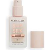 Cosmetics Makeup Revolution Skin Silk Serum Foundation F1