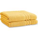 Catherine Lansfield Zero Twist Bath Towel Yellow (140x100cm)