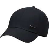 Nike Headgear Nike Dri-FIT Club Unstructured Metal Swoosh Cap - Black/Metallic Silver