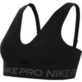 Men Bras Nike Pro Indy Plunge Women's Medium-Support Padded Sports Bra - Black/Anthracite/White