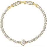 Guess Jewellery Guess Gold Tone Solitaire Detail Crystal Tennis Bracelet