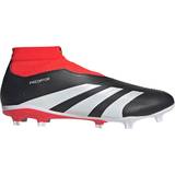 Adidas 41 ⅓ Football Shoes adidas Predator League Laceless Firm Ground - Core Black/Cloud White/Solar Red