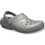 Grey Outdoor Slippers Crocs Classic Lined - Slate Grey/Smoke