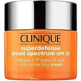 UVB Protection Facial Creams Clinique Superdefense Broad Spectrum 1st Signs of Age Multi-Correcting Cream SPF25 50ml