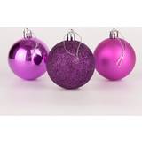 Purple Christmas Tree Ornaments Shatchi 60mm/18Pcs Baubles Shatterproof Christmas Tree Ornament
