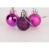 Purple Christmas Tree Ornaments Shatchi 30mm/12Pcs Baubles Shatterproof Christmas Tree Ornament