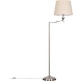 White Floor Lamps ValueLights Letitia 148cm Swing Arm Floor Lamp