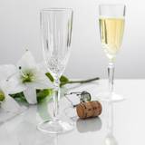 Yellow Champagne Glasses RCR Crystal Cut Flutes Champagne Glass