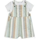 Multicoloured Other Sets Children's Clothing Mamas & Papas Stripe Woven Dungaree Outfit Set MULTI 18-24 Months