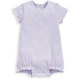 Purple Night Garments Mamas & Papas Organic Frill Romper Heather PURPLE 9-12 Months